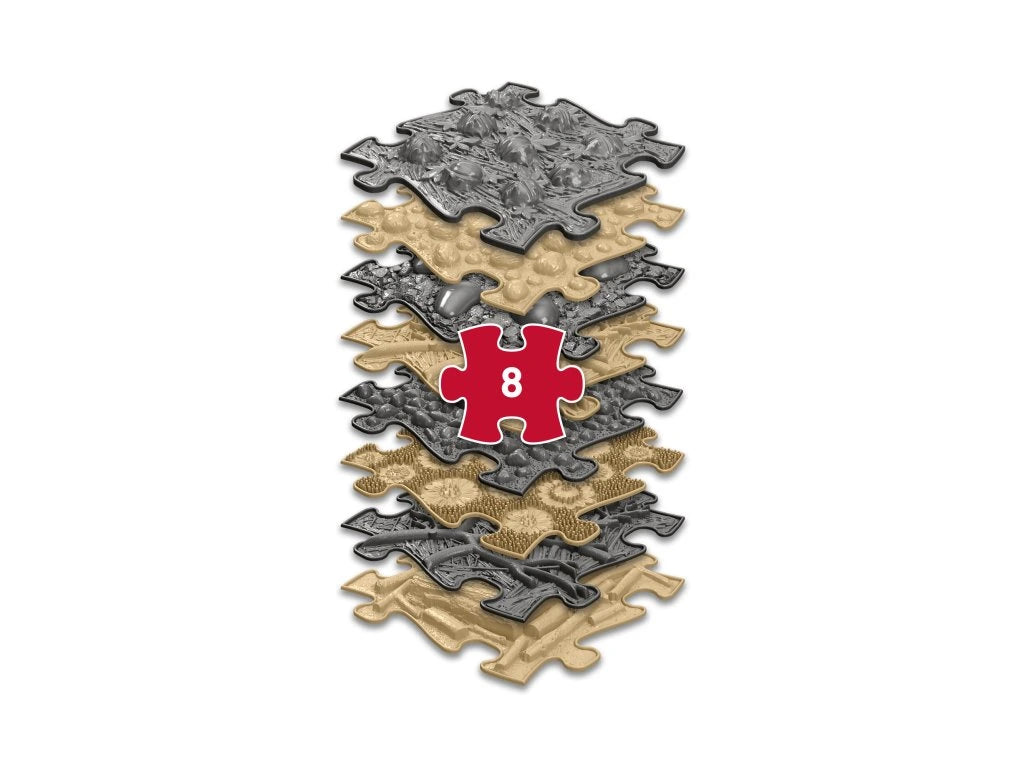 משטחי פאזל תחושתיים - נגיעות מהטבע