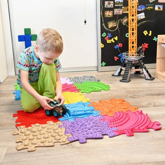 משטחי פאזל תחושתיים – סט פרימיום ענק