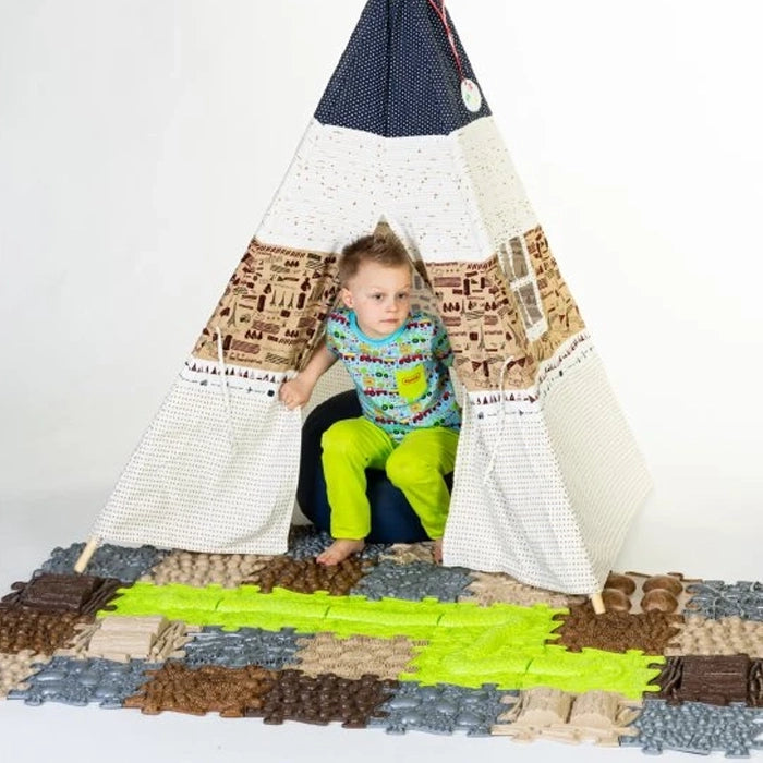 משטחי פאזל תחושתיים - שביל הנחש