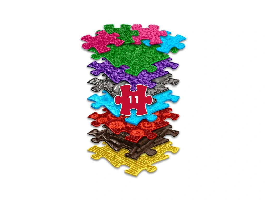 משטחי פאזל תחושתיים - חוויה צבעונית