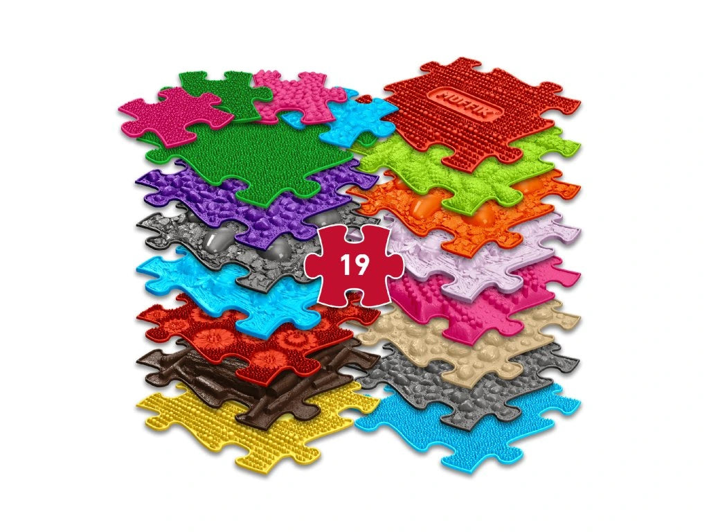 משטחי פאזל תחושתיים – סט פרימיום ענק