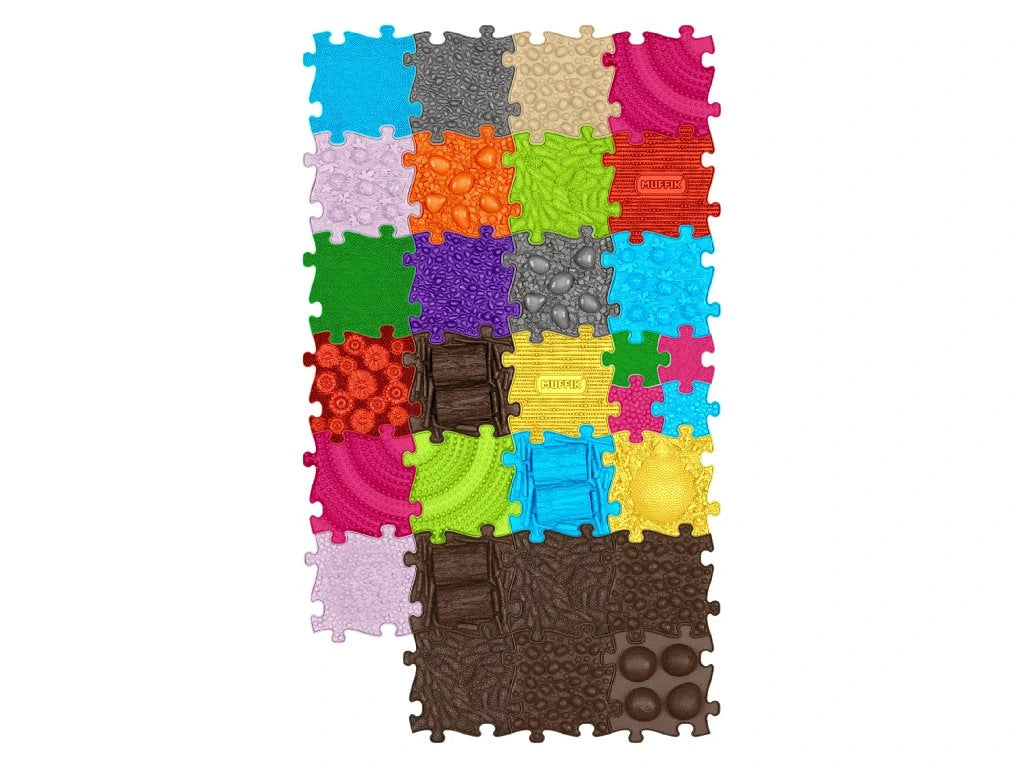 משטחי פאזל תחושתיים – משפחה בתנועה