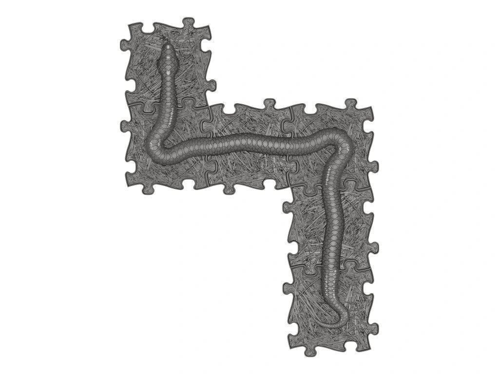 משטחי פאזל תחושתיים - שביל הנחש