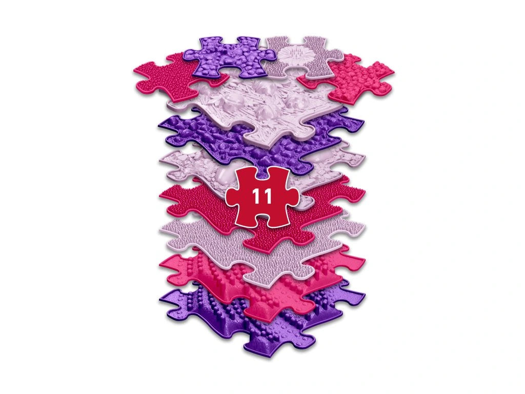 משטחי פאזל תחושתיים – נגיעה ורודה