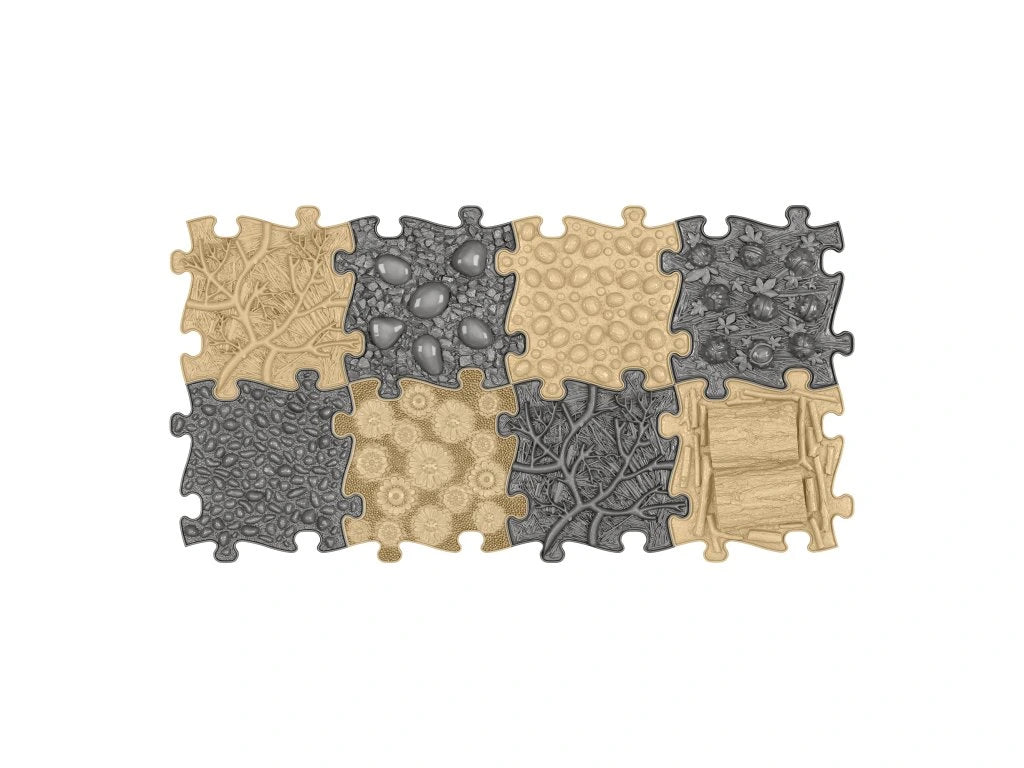 משטחי פאזל תחושתיים - נגיעות מהטבע