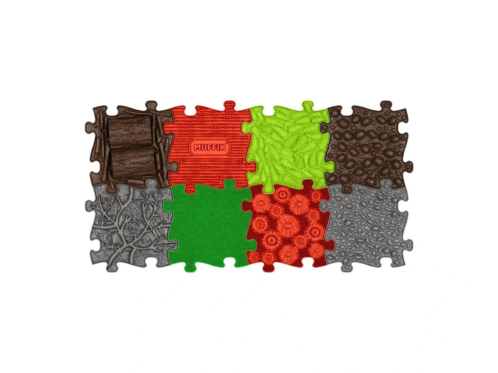 משטחי פאזל תחושתיים – חברים על ארבע