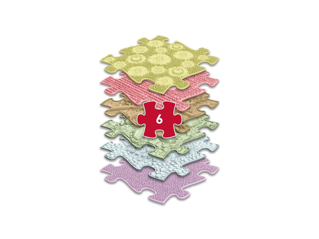 משטחי פאזל תחושתיים - פסטל רך