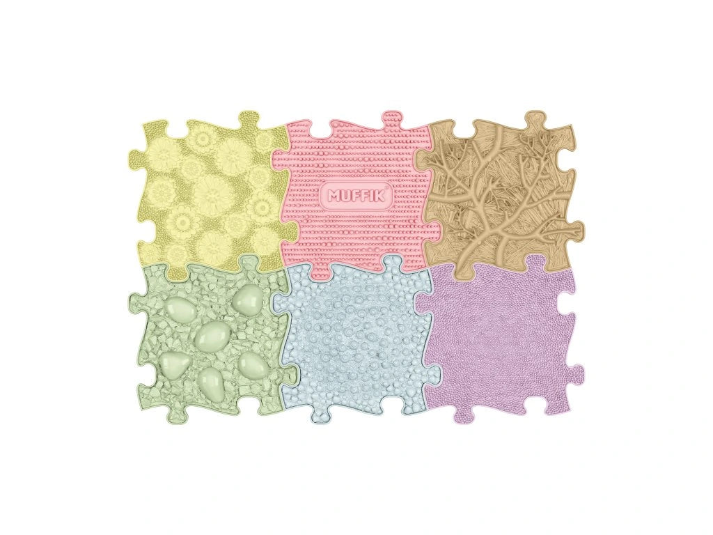 משטחי פאזל תחושתיים - פסטל רך