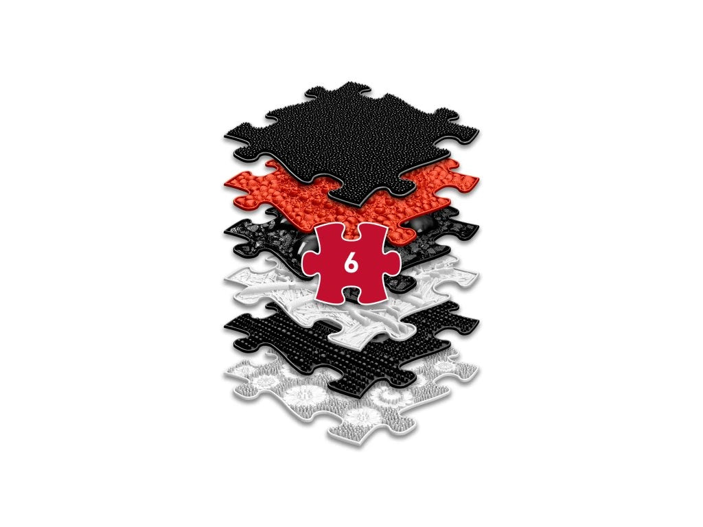 משטחי פאזל תחושתיים - שחור לבן