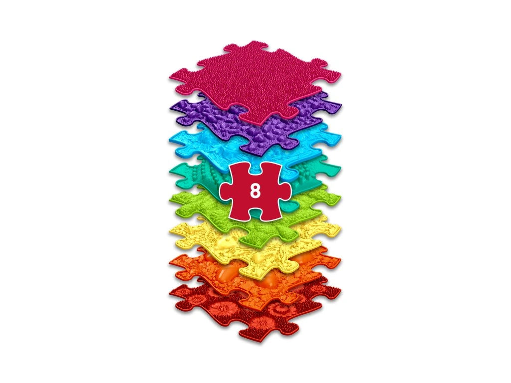 משטחי פאזל תחושתיים - קשת בענן