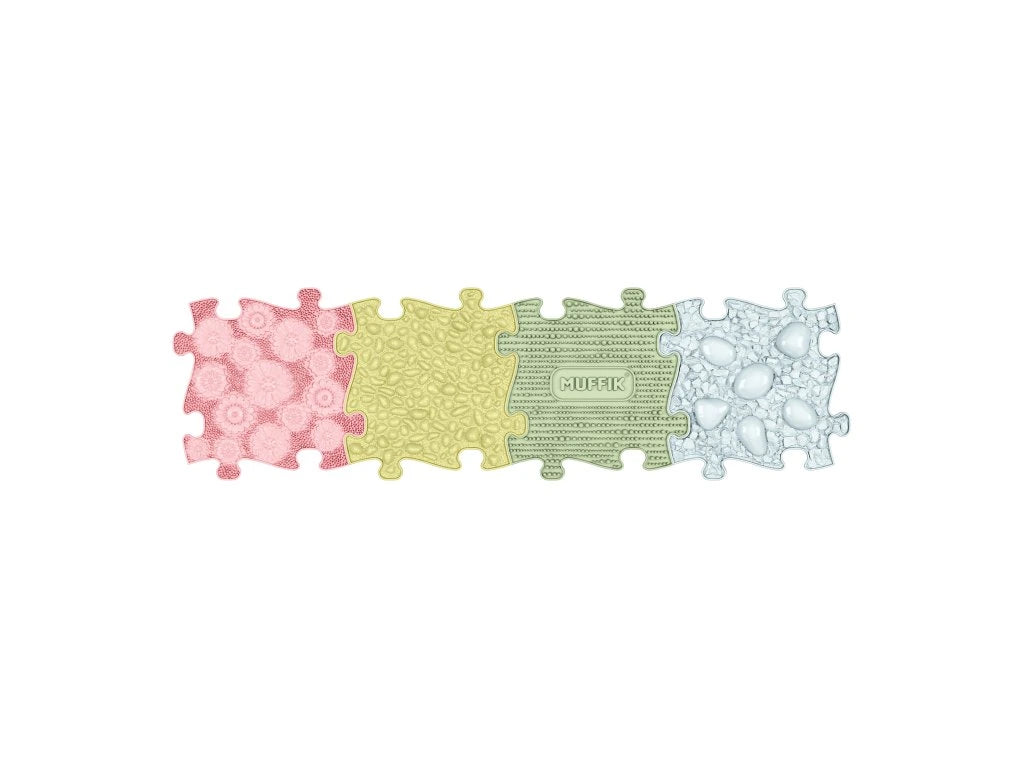 משטחי פאזל תחושתיים – פסטל 4 חלקים