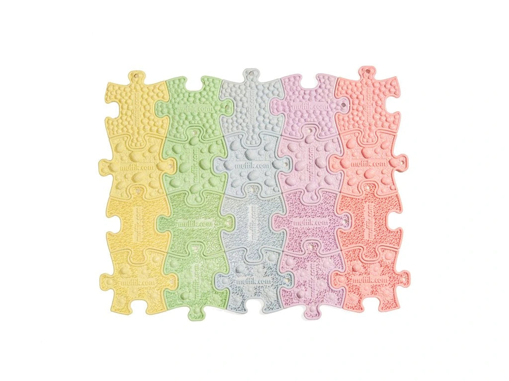 סט נאנו פאזלים תחושתיים - צבעי פסטל