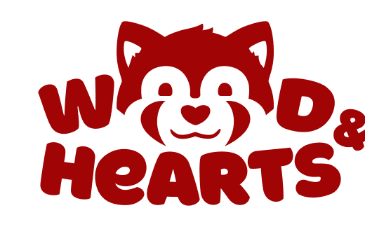 Wood and Hearts logo